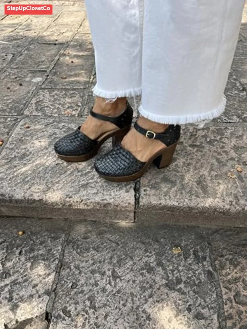 Women's Handmade Leather Huarache Platform Wedge Sandals